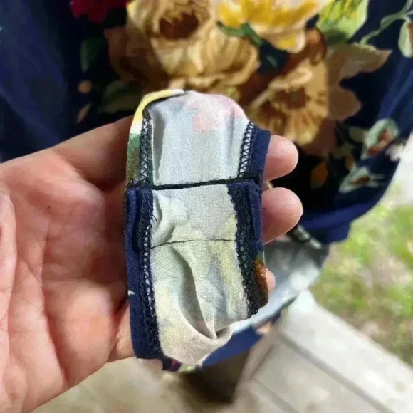 Gaze Brand Sz Large Body Tank Snap Crotch Floral Bodysuit - Picture 5 of 5